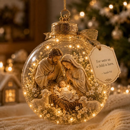 🔥Last Day 50% OFF🏆 Illuminated Christian Scripture Keepsake Ornaments