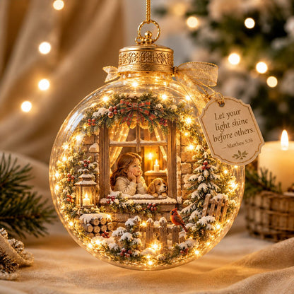 🔥Last Day 50% OFF🏆 Illuminated Christian Scripture Keepsake Ornaments