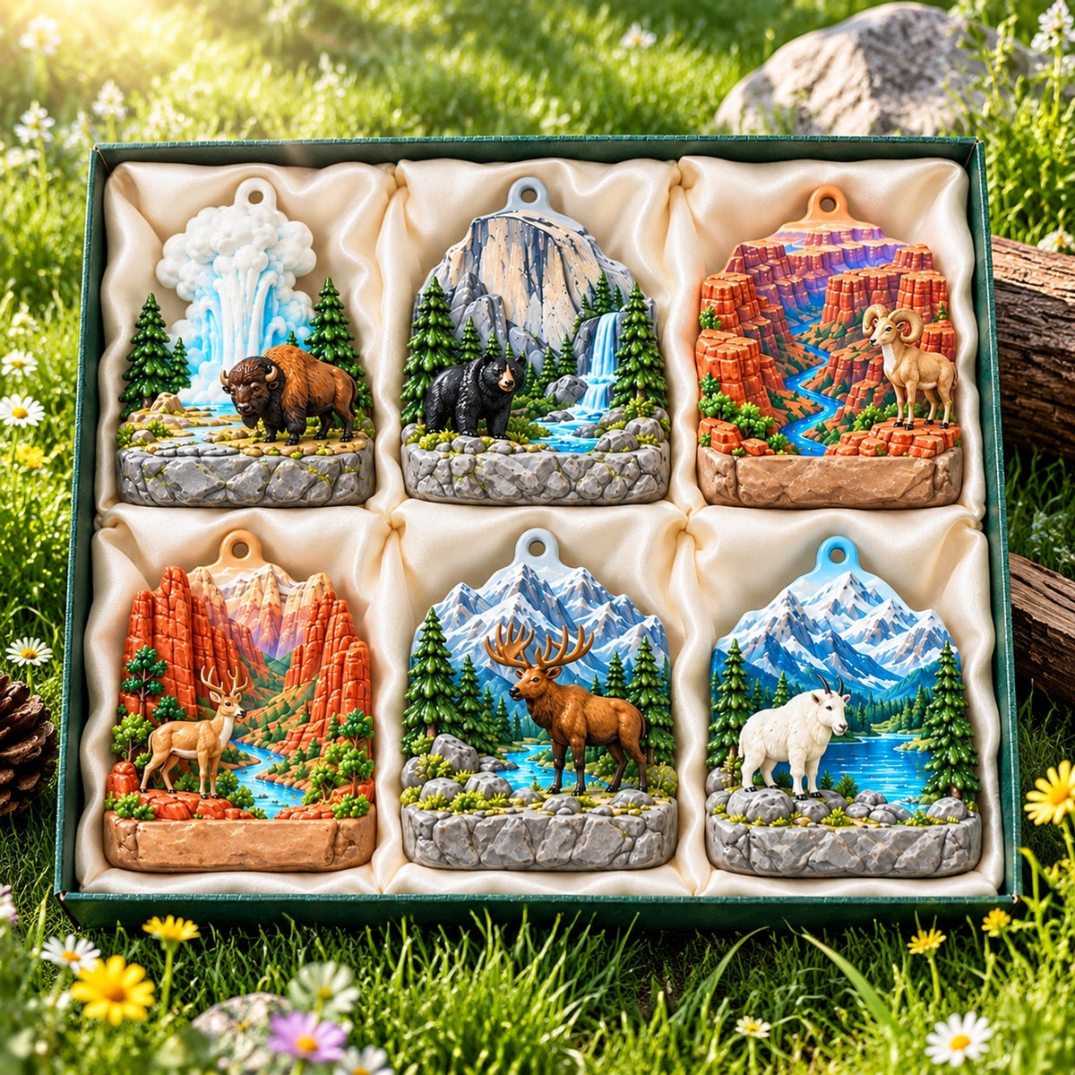 National Parks Ornament Gift Set