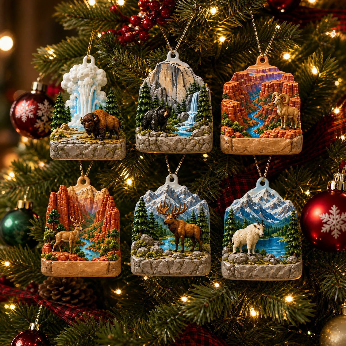 National Parks Ornament Gift Set