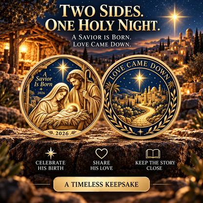 ✝️2026 Walk with Jesus Coin Collection – 6 Double-Sided Keepsakes of Faith, Hope & Love.