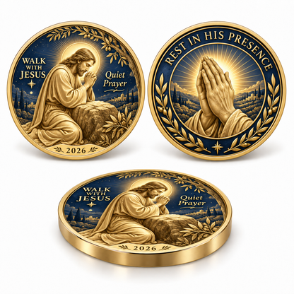✝️2026 Walk with Jesus Coin Collection – 6 Double-Sided Keepsakes of Faith, Hope & Love.