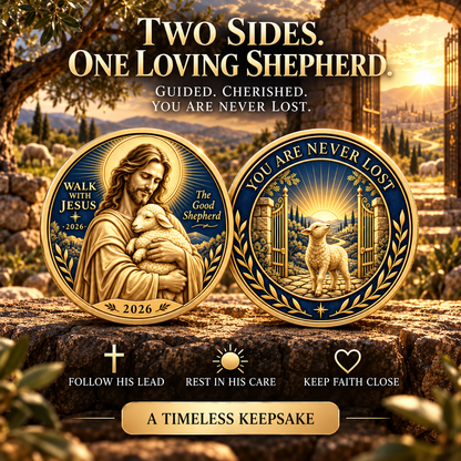 ✝️2026 Walk with Jesus Coin Collection – 6 Double-Sided Keepsakes of Faith, Hope & Love.
