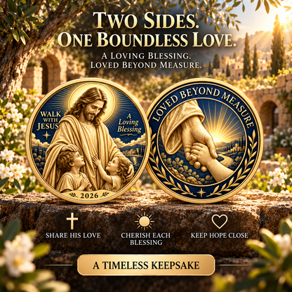 ✝️2026 Walk with Jesus Coin Collection – 6 Double-Sided Keepsakes of Faith, Hope & Love.