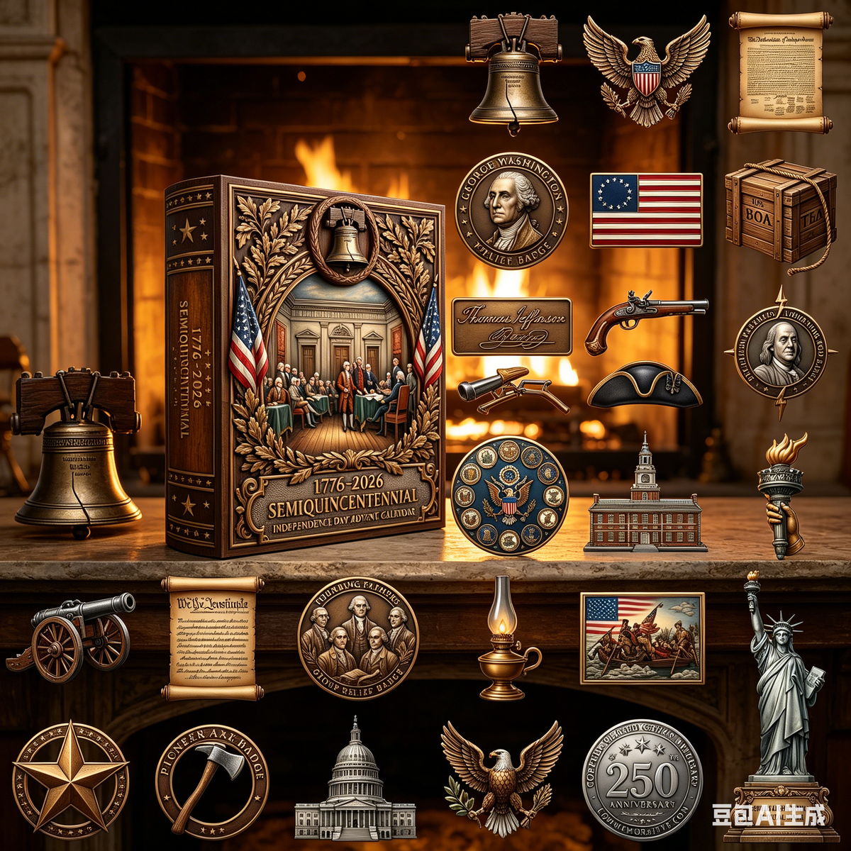 🎉🇺🇸 Limited Edition! 🔥1776-2026 Semiquincentennial Independence Day Advent Calendar