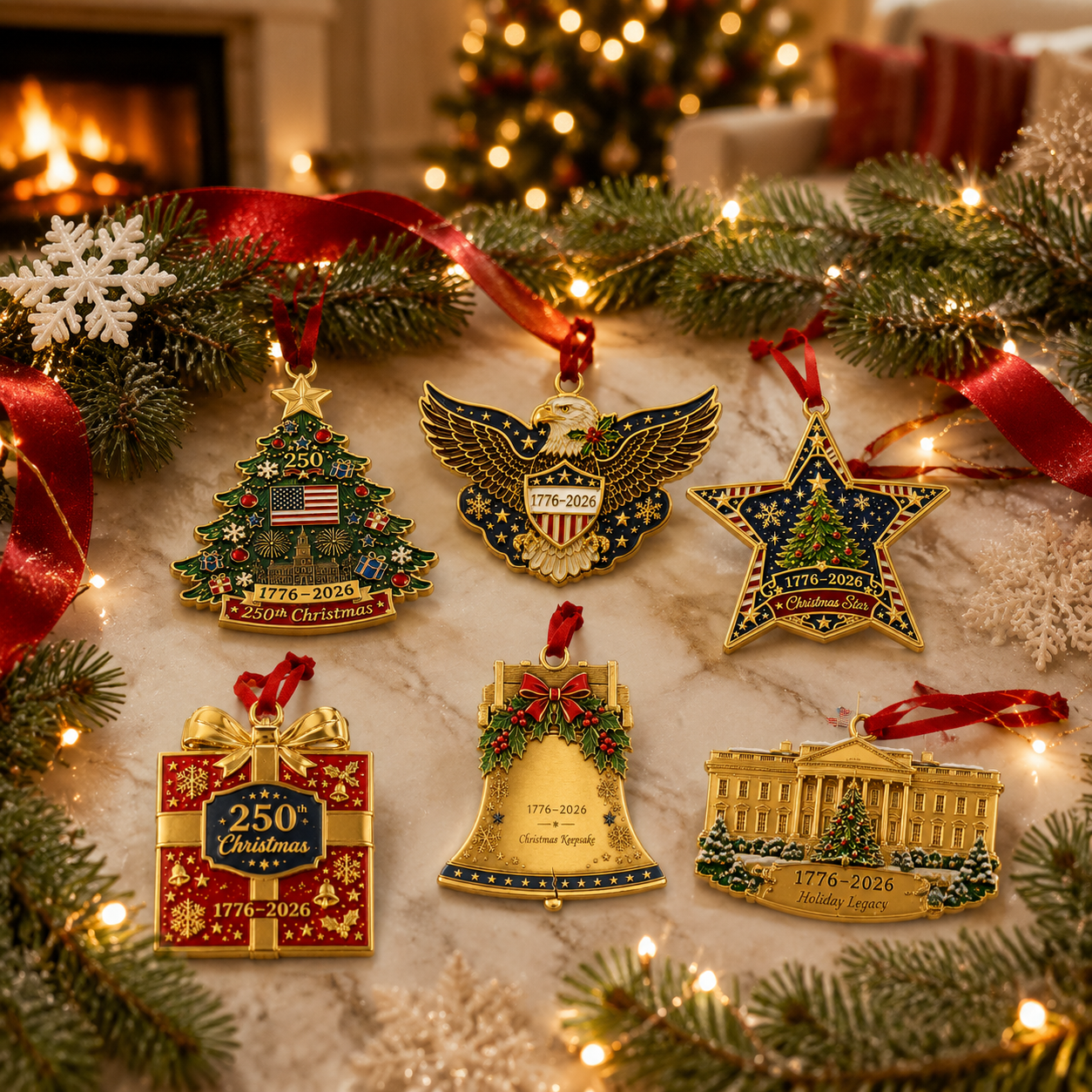 🎉🇺🇸 Limited Edition!🔥🔥🎄 A Perfect Patriotic Christmas Keepsake For A Historic Year