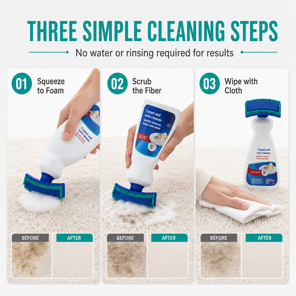 🔥LAST DAY 50%OFF💞50K+ SOLD! 🥩🍴Waterless Fabric and Carpet Cleaner