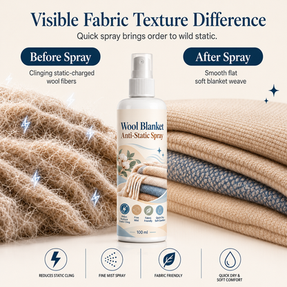 ✨ Anti-Static Fabric Spray – Gentle Static Cling Reducer for Blankets | 100ml