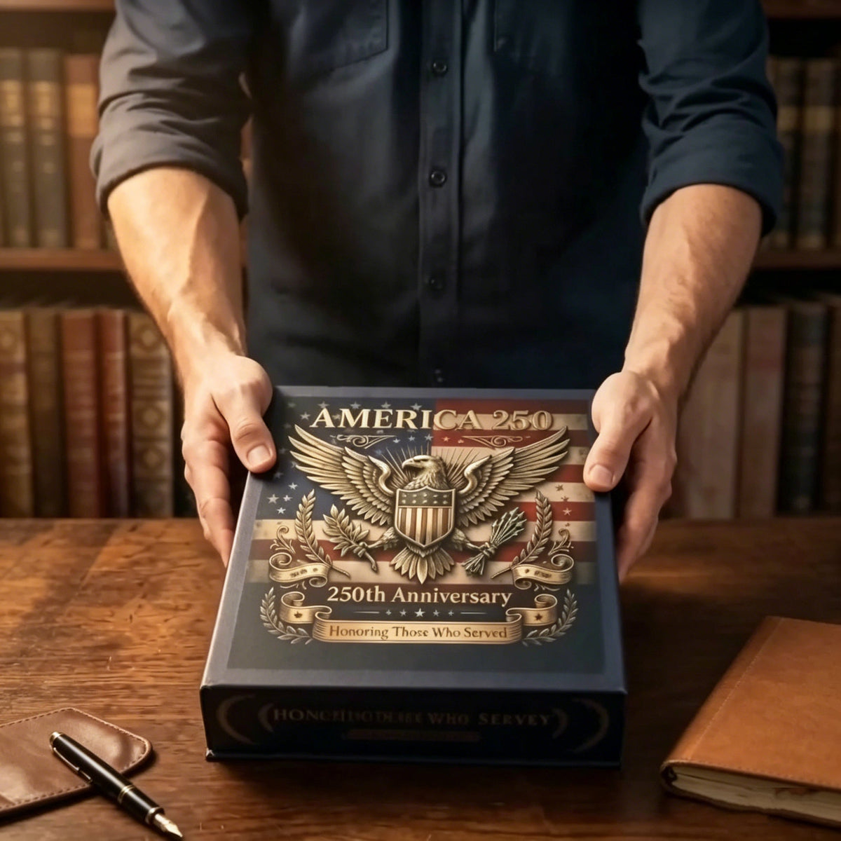 🎉🇺🇸 Limited Edition! 🔥🎁9PCS USA 250th Anniversary Commemorative Coin Gift Set